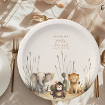 Assiettes En Carton Appeler tous les animaux de fête Safari Zoo Annive<br><div class="desc">Ajoutez une touche d'aventure sauvage à la fête d'anniversaire du zoo safari de votre enfant avec notre Safari Zoo Plaques papier d'anniversaire "Calling All Party Animals" ! Ces assiettes dynamiques et robustes sont ornées d'animaux de safari ludiques, dont des lions, des zèbres et des girafes, au milieu du feuillage de...</div>
