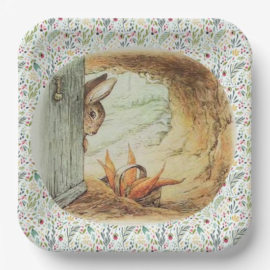 Assiettes En Carton Apple Dappley Rabbit (Recto)