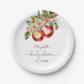 Assiettes En Carton Apple de notre oeil Baby shower moderne (Devant)