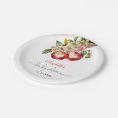 Assiettes En Carton Apple de notre oeil Baby shower moderne (Angle)