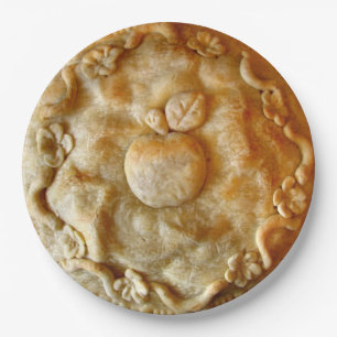 Assiettes En Carton Apple fleurissent tarte