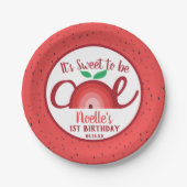Assiettes En Carton Apple Rainbow, Sweet to be One, 1er anniversaire (Devant)