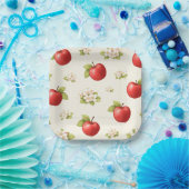 Assiettes En Carton Apples and apple blossoms  (Fête)