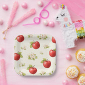 Assiettes En Carton Apples and apple blossoms  (Fête)