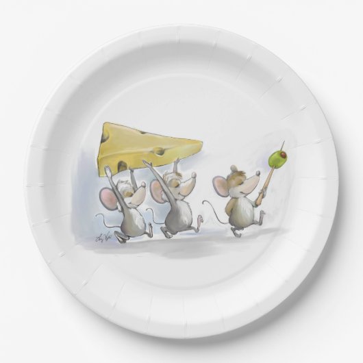 Assiettes En Carton Apporter la plaque à papier de fromage (avec des (Devant)