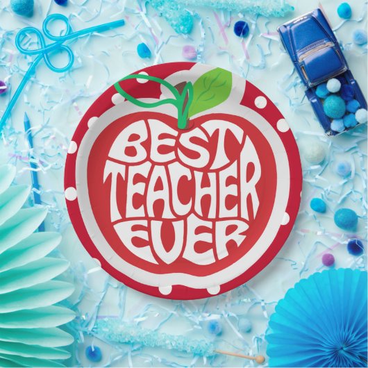 Assiettes En Carton Appréciation de l'enseignant (Fête)