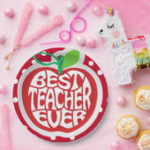 Assiettes En Carton Appréciation de l'enseignant (Fête)