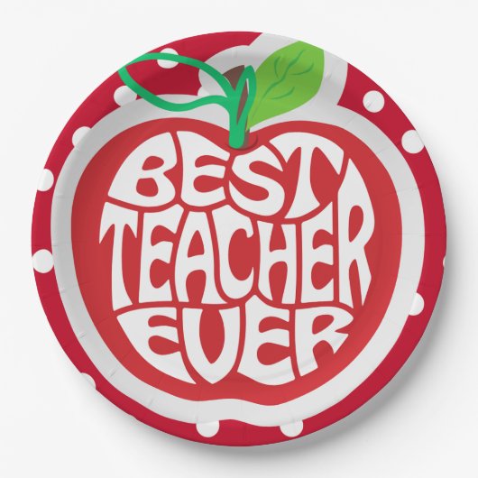 Assiettes En Carton Appréciation de l'enseignant (Devant)