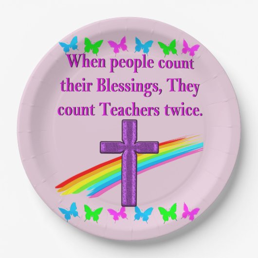 ASSIETTES EN CARTON APPRÉCIATION DE L'ENSEIGNANT (Devant)