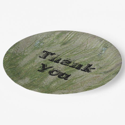 Assiettes En Carton Appréciation de l'herbe du désert du Merci (Angle)