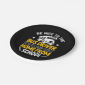 Assiettes En Carton Appréciez Le Conducteur De Bus (Angle)