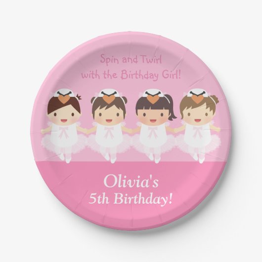 Assiettes En Carton Approvisionnements mignons de fête d'anniversaire (Devant)