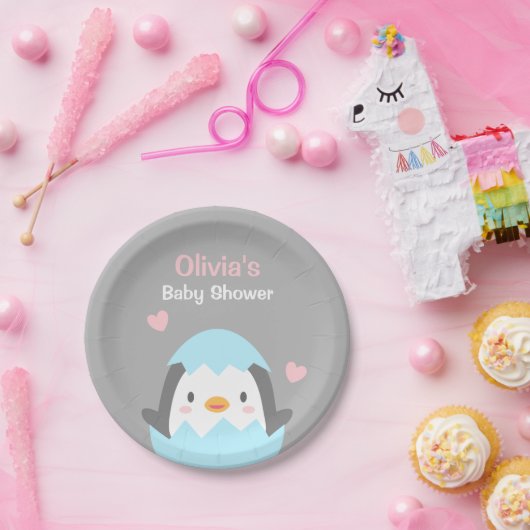 Assiettes En Carton Approvisionnements mignons de partie de baby (Fête)