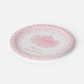 Assiettes En Carton Approvisionnements mignons roses de douche de bébé (Angle)