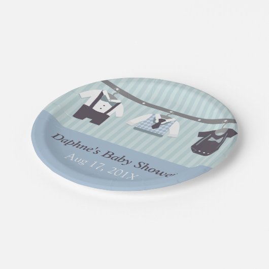 Assiettes En Carton Approvisionnements modernes de partie de douche de (Angle)