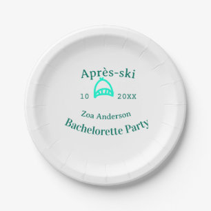 Assiettes En Carton Après-ski enterrement de vie de jeune fille chapea