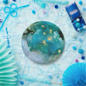 Assiettes En Carton Aqua Brume I (Fête)