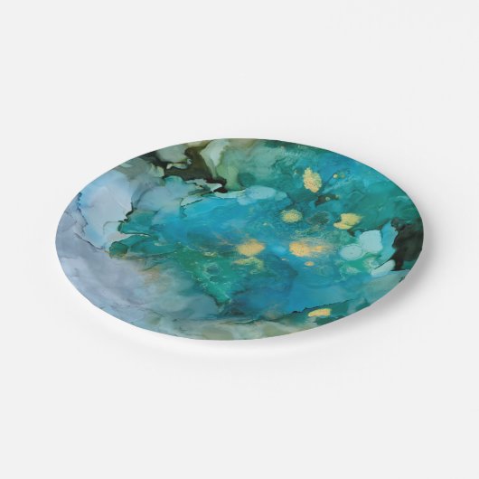 Assiettes En Carton Aqua Brume I (Angle)