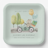 Assiettes En Carton Aqua Green N'importe quel âge Anniversaire Fête Te (Recto)