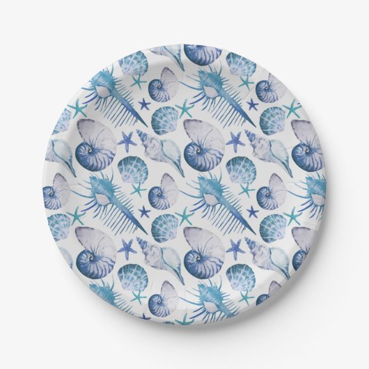 Assiettes En Carton Aquarelle (Devant)