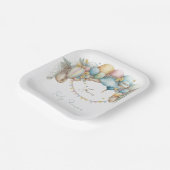 Assiettes En Carton Aquarelle arc-en-ciel Air Baby shower (Angulaire)