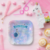 Assiettes En Carton Aquarelle Astronaut Et Plaques De Papier Spatial (Fête)