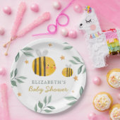 Assiettes En Carton Aquarelle Bee Honey Baby shower sucré serviettes (Fête)
