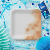 Assiettes En Carton Aquarelle Boho moderne Tee Tee Beige Brown (Fête)