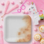 Assiettes En Carton Aquarelle Boho moderne Tee Tee Beige Brown (Fête)