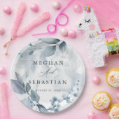 Assiettes En Carton Aquarelle BOHO Plaque de papier de feuillage en bo (Fête)