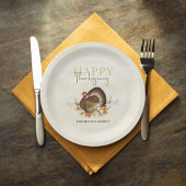 Assiettes En Carton Aquarelle Bon thanksgiving simple Turquie simple