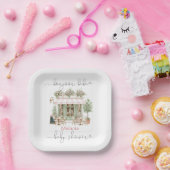 Assiettes En Carton Aquarelle bonjobe baby shower Papier Plat (Fête)
