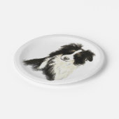 Assiettes En Carton Aquarelle Bordure Collier chien animal animal anim (Angle)