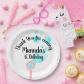 Assiettes En Carton Aquarelle Bubble Wand Pop Pop Pop Anniversaire (Fête)