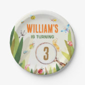 Assiettes En Carton Aquarelle Bug Insect Boy Anniversaire (Devant)