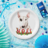 Assiettes En Carton Aquarelle Bull Terrier Noel Noël (Fête)