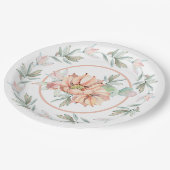 Assiettes En Carton Aquarelle Cactus (Angle)