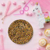 Assiettes En Carton Aquarelle Cheetah Print (Fête)