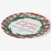 Assiettes En Carton Aquarelle + chèque vacances de Noël (Angle)