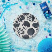 Assiettes En Carton Aquarelle Chien Poster de animal Dalmatien Points (Fête)