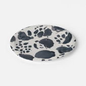 Assiettes En Carton Aquarelle Chien Poster de animal Dalmatien Points (Angle)