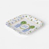 Assiettes En Carton Aquarelle Chinoiserie Citrus Topiogramme (Angulaire)