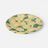 Assiettes En Carton Aquarelle Citrons Vert (Angle)