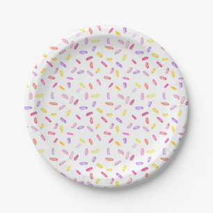 Assiettes En Carton Aquarelle colorée Anniversaire Fête des arrosages