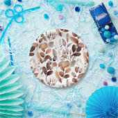 Assiettes En Carton Aquarelle colorée Eucalyptus Feuille Rustic Boho (Fête)