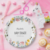 Assiettes En Carton Aquarelle colorée Fleur sauvage Meadow (Fête)