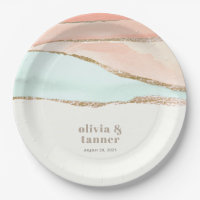 Aquarelle côtière artistique Mariage Abstrait