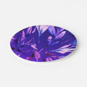 Assiettes En Carton Aquarelle couleur violet brillant couleur gras (Angle)