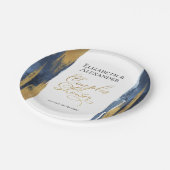 Assiettes En Carton Aquarelle Couples Douche Plaques en papier | ABSTR (Angle)