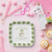 Assiettes En Carton Aquarelle Cute Dinosaur Hatching Bientôt Baby show (Fête)